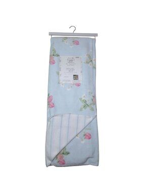 The Farmhouse By Rachel Ashwell Super Soft Reversible Throw 50"X70" Blue Floral